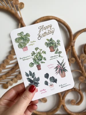 Tarjeta Plants Happy Birthday