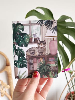 Mini libreta El gato literario1