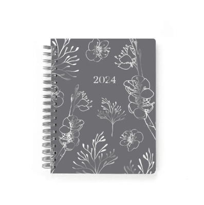 Personal Planner 2024 Grey Plata Vertical