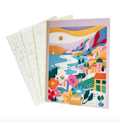 SET 3 POSTALES PARA PINTAR