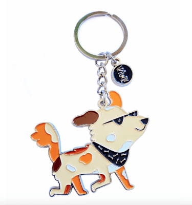 Llavero perro bandana1