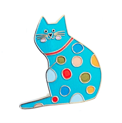 PIN GATO CELESTE