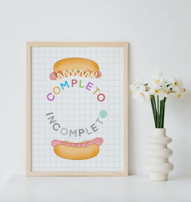 Art Print Completo Incompleto