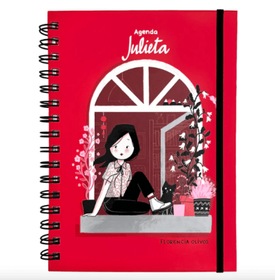 AGENDA JULIETA VENTANA 2025 Tapa roja