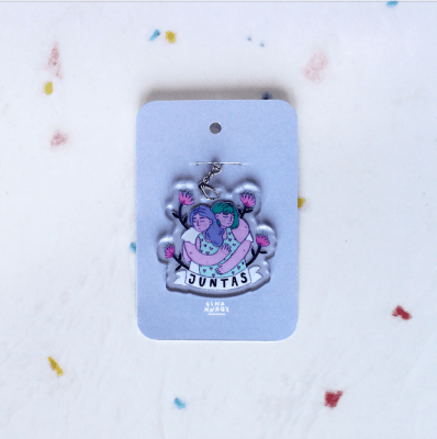 Llavero acrílico juntas