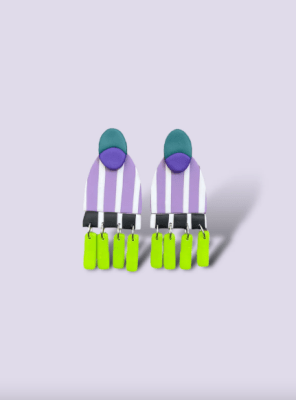 Aros diseño a Rayas 41