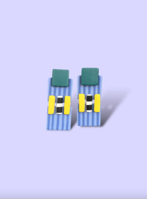 Aros diseño a Rayas 5