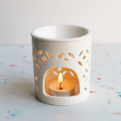 Horno difusor cerámico blanco