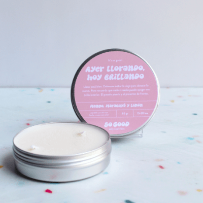 Vela Ayer llorando hoy brillando 80 gr1