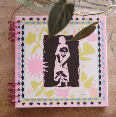 Cuaderno Jardín Rosa