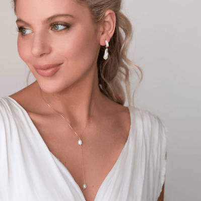 AROS CHIC PERLA PLATA