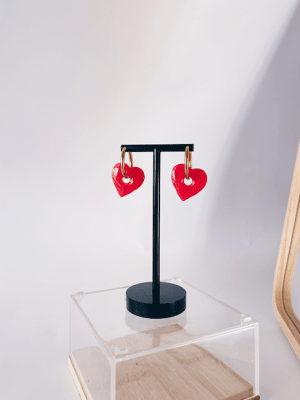 Sweet Heart ROJO | ARGOLLAS DORADAS1