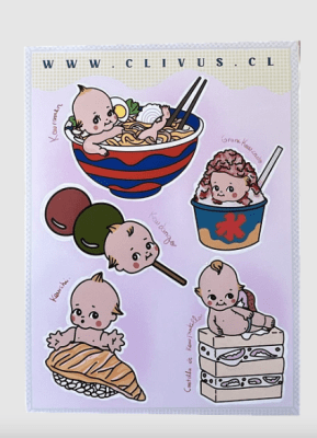LÁMINA STICKER WAWITAS JAPO