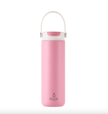 Botella Térmica Puur Activa Pink 660 ml + Tapa con Bombilla