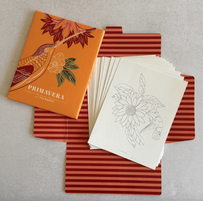 Carpeta Primavera con 22 láminas para pintar
