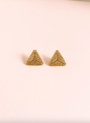 Aros Sankaku en Oro (baño 24k)1