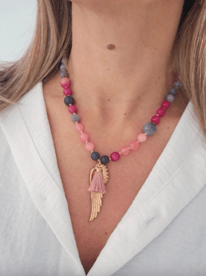 Collar Angelina Rosa