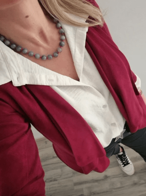 Collar Casilda Gris