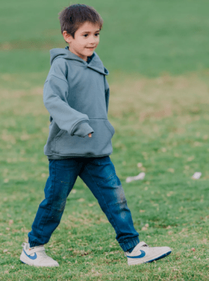 Polerón Oversize niño Grafito Largo