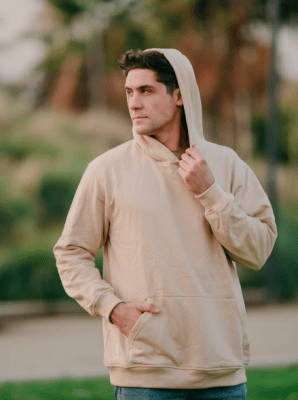 Polerón Oversize Adulto Beige Largo