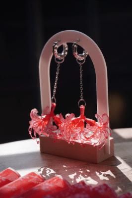 Aros Spider Lily Chain (Silver)