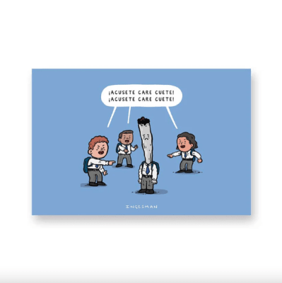 Postal Acusete Cara De Cuete