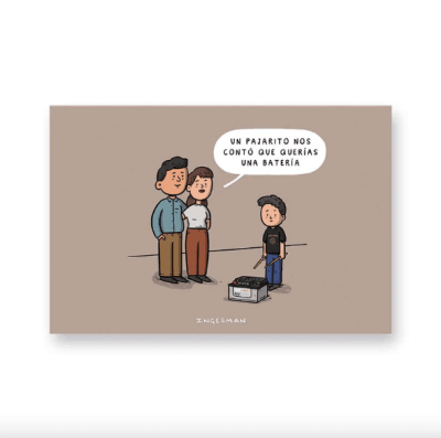 Postal Querias Una Bateria