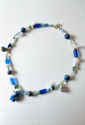 collar Pera azul 022
