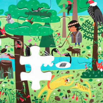 PUZZLE MAPA BOSQUE