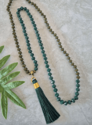 Collar Largo Elvira Verde1