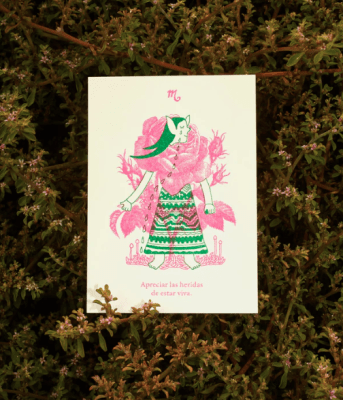 Postal Risografía Signo Zodiacal  - Escorpión1