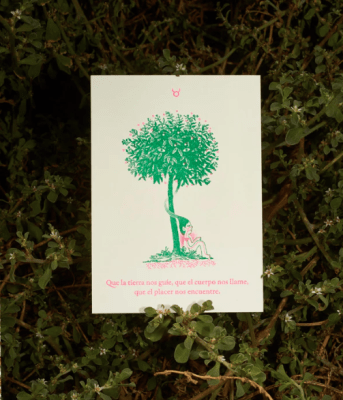 Postal Risografía Signo Zodiacal  - Tauro