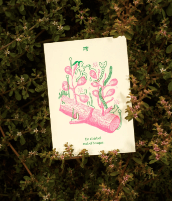 Postal Risografía Signo Zodiacal  - Virgo