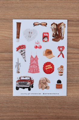 Set Stickers Country Girl