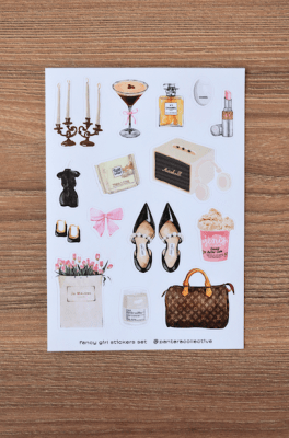 Set Stickers Fancy Girl