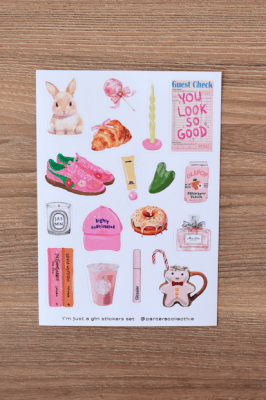 Set Stickers Im just a girl