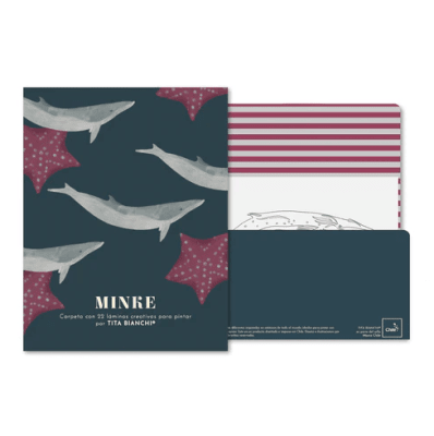 Carpeta Minke con 22 láminas para pintar