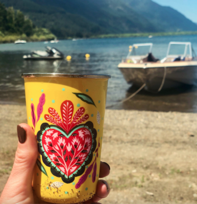 VASO LARGO AMARILLO