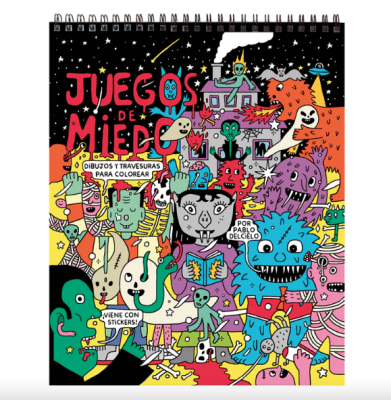 Libro de actividades Juegos de Miedo - Dibujos y travesuras para colorear