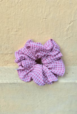 Maxi colet Cuadrillé rosado nude