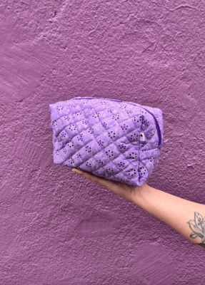Neceser Flores cherry morado
