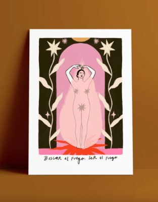 Postal Buscar el fuego, ser el fuego1