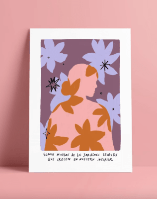 Postal Somos los jardines secretos