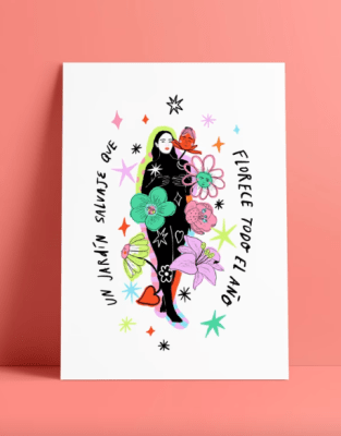 Postal Un jardín salvaje1