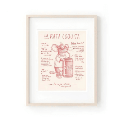 Print animal Rata Coquita