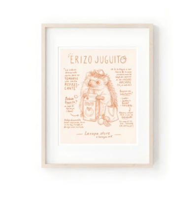 Print animal Erizo