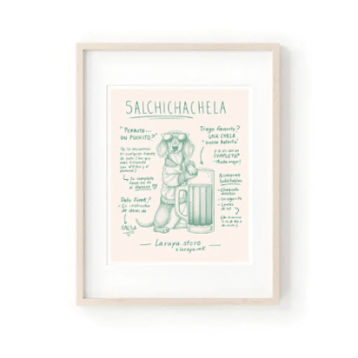 Print animal Salchichela