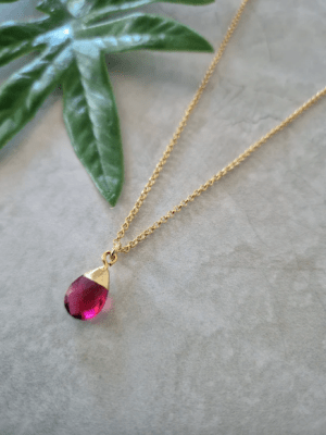 Collar Intuición Turmalina Rosa