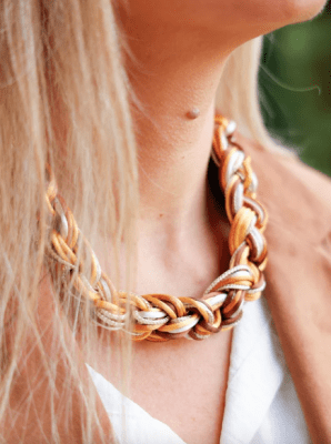 Collar Trama Dorado