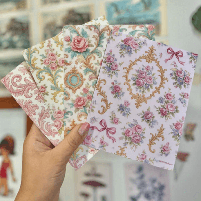 Set Fondos Adhesivos Suspiros Rococó- ni tan chica